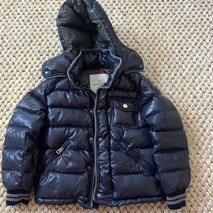 Navy Moncler kids jacket size 6